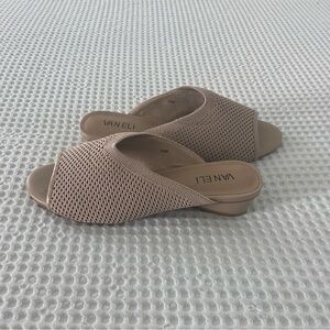 Vaneli slip on sandals in neutral color, size 7.5